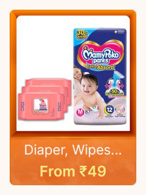 Diapers, Wipes & More from Rs. 49 on Flipkart Big Billion Days Sale