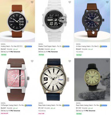 Diesel Wrist Watches Upto 60% Off