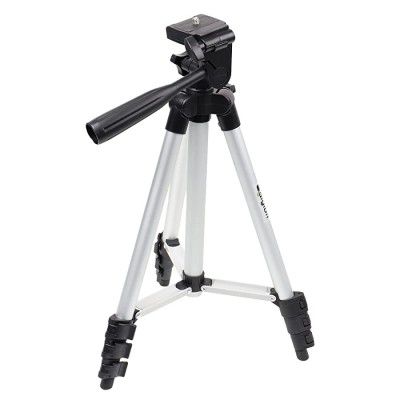 DIGIBIT® Aluminium Adjustable Portable Foldable Multifunctional Tripod Stand with Mobile Holder and Bag for Studio (50 cm).