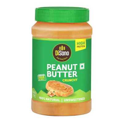 DiSano Natural Peanut Butter Crunchy 1Kg, Unsweetened