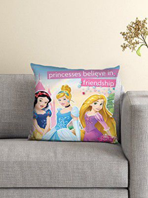 Disney- Athom Living- Princess Cinderella Cushion Cover with Filled Cushion 16x16 (M4)