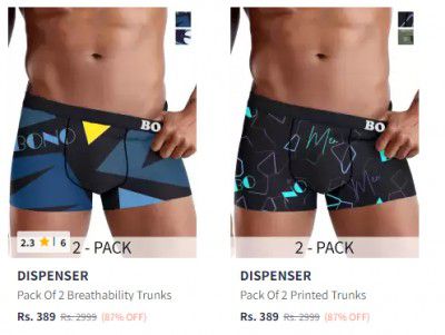 DISPENSER Men's Briefs And Trunks Upto 87% Off | Starts At Rs 389