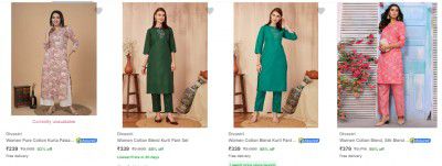 Divastri Womens Ethnic Sets Upto 90% Off