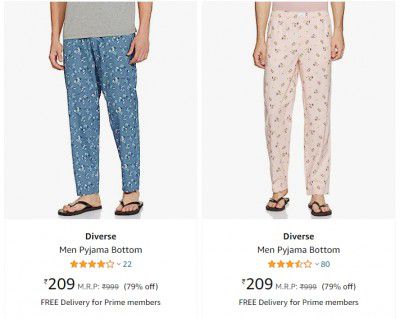 Diverse Men Pyjama @ ₹209