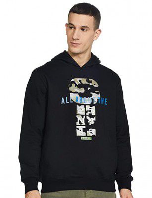 Diverse Mens Blouson Cotton Hooded Sweatshirt