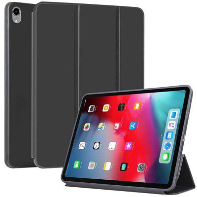 DMG Slim Snug Fit Tri-Fold Smart Book Cover Flip Case for Apple iPad Pro 12.9 2018