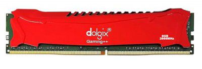 Dolgix Gaming ++ 8GB 2666MHz DDR4 SDRAM Desktop Gaming RAM (Memory) U-DIMM | Long-DIMM | CL-16 / PC4-21333-Cooler Heat Sink (Color-Black/Red)