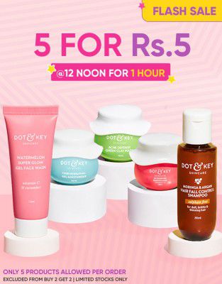 Dot & Key Skin care: 5 Products @ ₹5