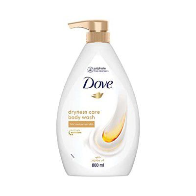 Dove Dryness Care Bodywash infused with Jojoba Oil to deeply nourish your skin, 800ml