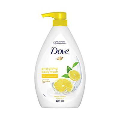 Dove Energising Body wash with energising lemon scent and nourishing Vitamin C, 800ml