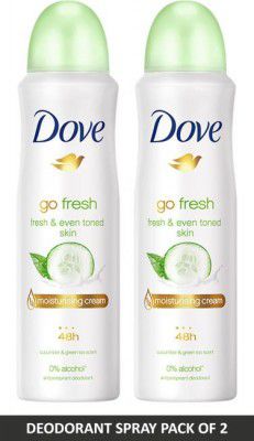 DOVE Go Fresh Deodorant Spray - For Women (300 ml, Pack of 2)