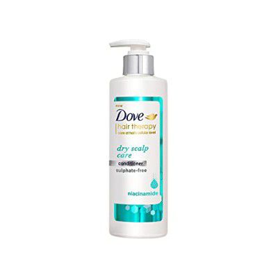 Dove Hair Therapy Dry Scalp Care Moisturizing Conditioner, Sulphate Free, No Parabens & Dyes, With Niacinamide to relieve scalp dryness for smooth hair, 380 ml