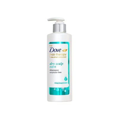 Dove Hair Therapy Dry Scalp Care Sulphate-Free Shampoo, No Parabens & Dyes, With Niacinamide, 380 ml