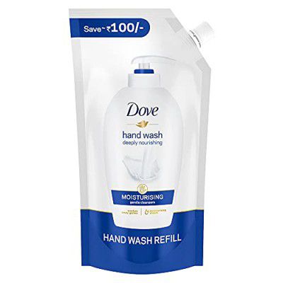 Dove Moisturising Liquid Hand Wash 900 ml Refill, Gentle Cleanser for Soft Hands, Liquid Hand Soap Suitable for Sensitive Skin -Super Saver Offer Pack