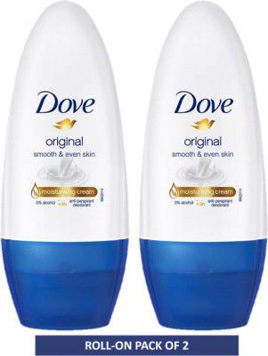 DOVE Original Deodorant Roll-on - For Women (100 ml, Pack of 2)