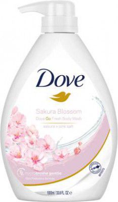 DOVE Refreshing Sakura Blossom Body Wash with Himalaya Pink Salt for Replenished Skin (1000 ml)