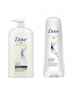 Dove Set of Intense Repair Shampoo 1L & Hair Conditioner 175ml