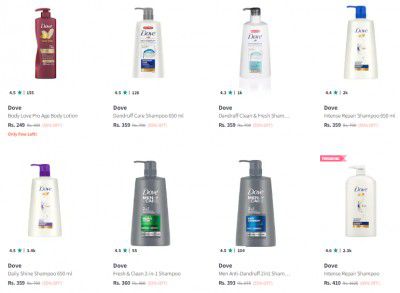 Dove Skin Care Products Minimum 50% Off