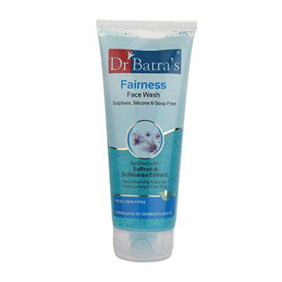 Dr Batras Fairness Face Wash Sulphate, Silicone & Soap Free Enriched With Saffron & Echinacea Extract - 200 gm