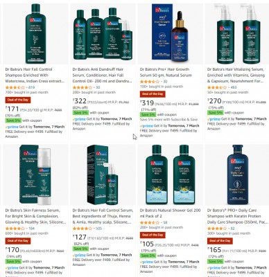 Dr Batra's Hair Care & Beauty Product Upto 83% off