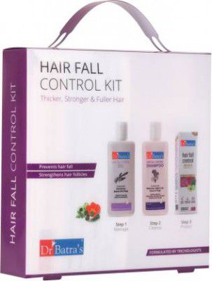 Dr Batra's Hair Fall Control Kit - 530 ml | Inside Coupon of Worth 2700 | Redeemable at all Clinics Of Dr. Batra's (3 Items in the set)