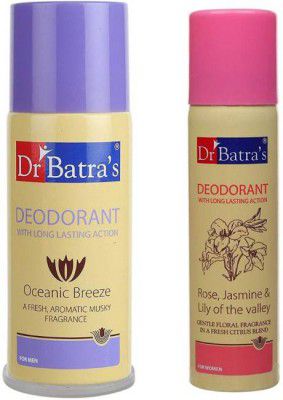 Dr. Batras Oceanic Breeze Deodorants Body Spray - For Men and women Deodorant Spray - For Men & Women  (300 g, Pack of 2)