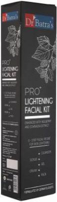 Dr. Batra's PRO+ Lightening Facial Kit Formulated By Dermatologists (5 x 50 g)