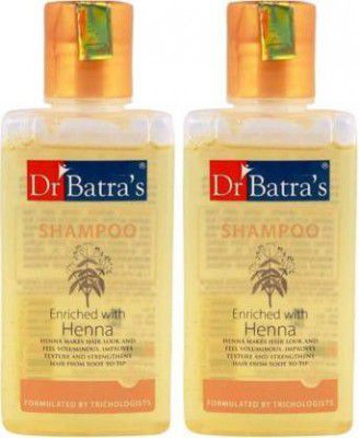 Dr. Batras Shampoo Enriched With Henna (200 ML) Pack of 2  (400 ml)