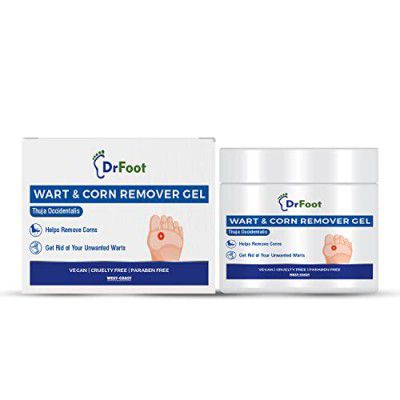 Dr Foot Wart & Corn Remover Gel Helps to remove toughest Wart and Corn with Natural Thuja Occidentalis - 50gm