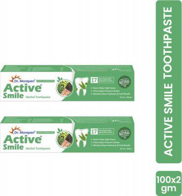 Dr. Morepen Active Smile Toothpaste  (200 g, Pack of 2)