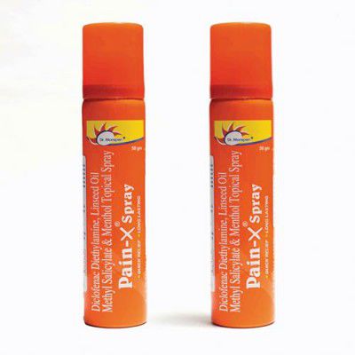 DR. MOREPEN Pain-X Spray for Body Pain Relief - 50gm Pack of 2