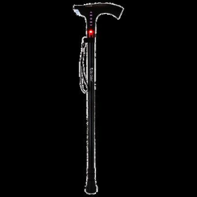 Dr. Odin Walking Stick (Emergency LED Light with Height Adjustment, 09A, Black)