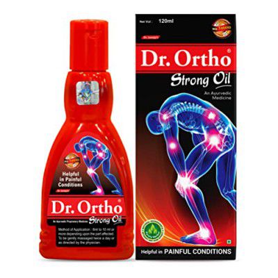 Dr Ortho Ayurvedic Strong Oil 120ml - for Joints Pain, Knee Pain, Neck Pain, Back Pain, Shoulder Pain