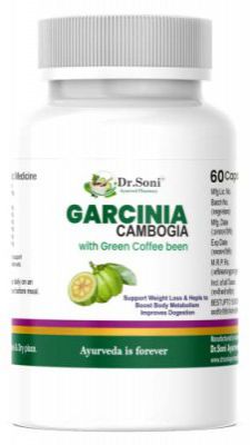 DR.Soni Garcinia Cambogia and Green Coffee Bean,Guugul,Methi Dana Extract - 60 Veg Capsules