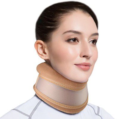 Dr Trust USA 3 Layered Cervical Foam Collar Soft Adjustable Neck Brace for Neck, Spine Support and Pain Relief (L)- 335