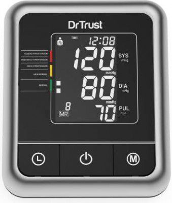 Dr. Trust (USA) Fully Automatic A-One Galaxy Digital Blood Pressure Monitor Machine. Bp Monitor  (Black)