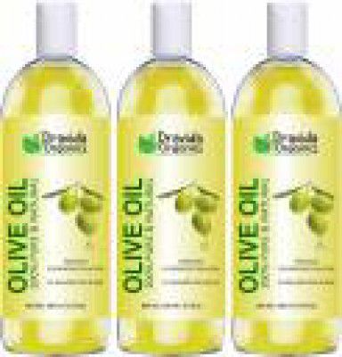 Dravida Organics Cold Pressed Olive Oil - 100% (Pack of 3)  (300 ml)