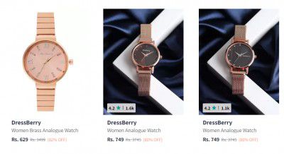 DressBerry Watches Upto 82% Off