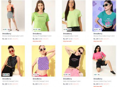 Dressberry Women's T-shirts Starts @99