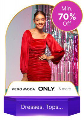 Dresses by Vero-moda @ minimum 70% off on Flipkart Big Billion Days 