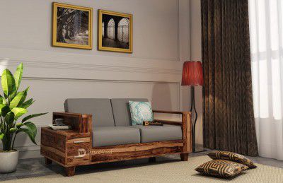 Driftingwood Wooden Sofa Set for Living Room 2 Seater Sofa Set Sheesham Wood