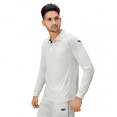 DSC Cricket T-Shirt Passion Full Sleeve Off White