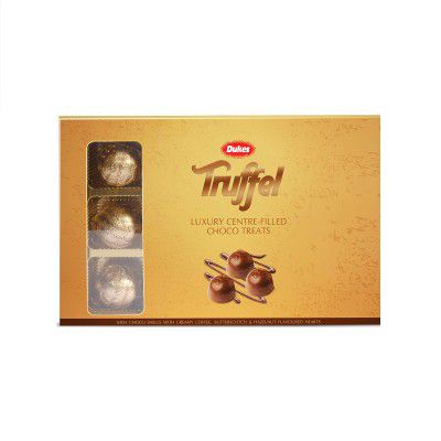 Dukes Truffel Luxury Hazelnut flavoured centre filled choco treats (135 g)