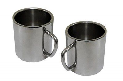 Dynore Set of 2 Double Wall Small Sober Tea Cups