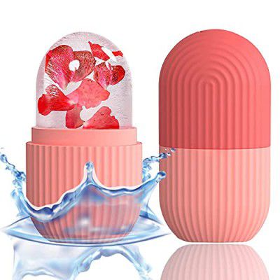 E-COSMOS Ice Face Roller Massager,Ice Cube Roller For Face, Eyes And Neck Naturally Conditioning And Skin Care,De-Puff Eye Bags,Reduce Migraine Pain,Reusable Massage Silicone Ice Mold (Multicolor)