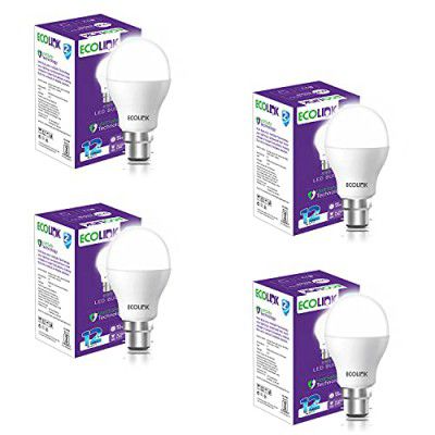 EcoLink 12W Base B22 LED Bulb (Cool Day Light,Pack of 4)