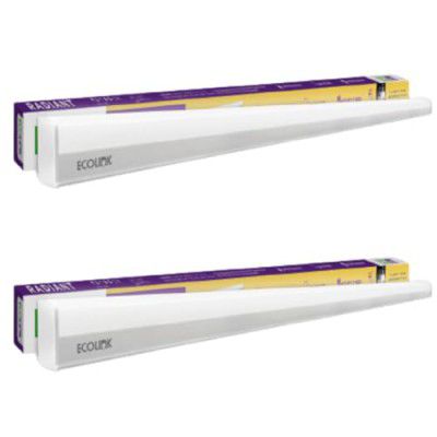 EcoLink 30-watt LED Batten/Tubelight | Radiant Compact 4-ft LED Batten for Living Room & Bedroom | Cool Day Light, Pack of 2