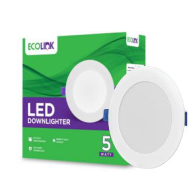 EcoLink 5W Conceled JB Ceiling Light | Round Ceiling LED Downlighter for Home & Hall | Cut Out: 3 inch, Color: Cool Day Light, Pack of 1