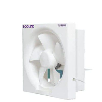 EcoLink Turbo Exhaust Fan 200MM White,Powered By High-Efficiency Motor with Thermal Overload Protection (TURBO200MM)