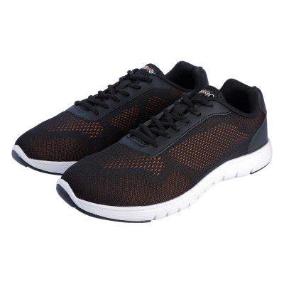 eeken Black Athleisure Lightweight Casual Shoes for Men (by Paragon)